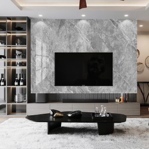 Tủ rượu kết hợp vách tivi