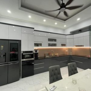 Tủ bếp gỗ công nghiệp phủ Acrylic VH02