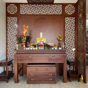 Vách ngăn cnc phòng thờ đẹp