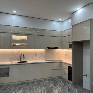 Tủ bếp gỗ công nghiệp VH12