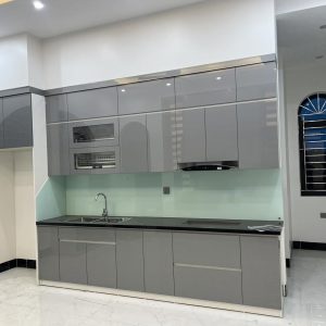 Tủ bếp gỗ công nghiệp cánh acrylic vh19
