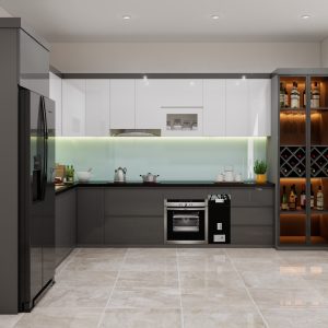 Tủ bếp gỗ công nghiệp VH20