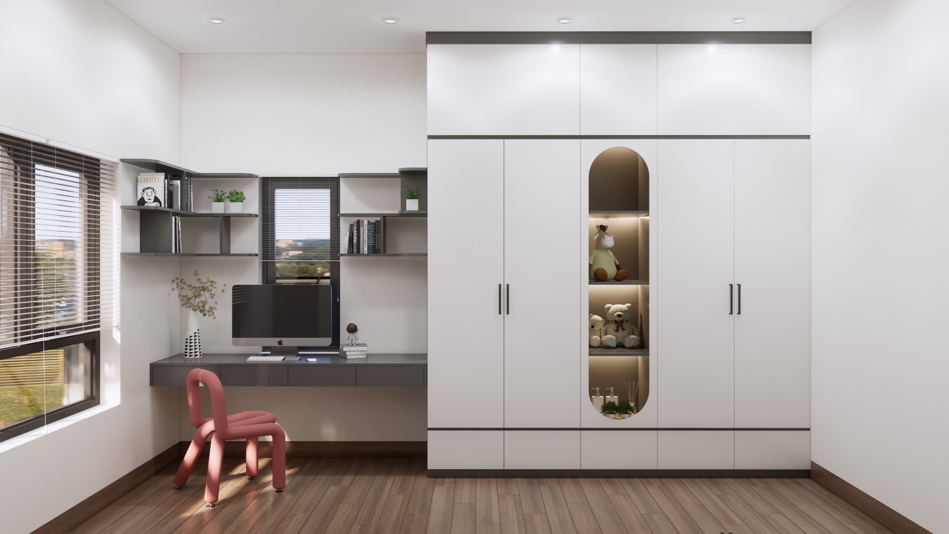 Tủ quần áo gỗ công nghiệp VH23