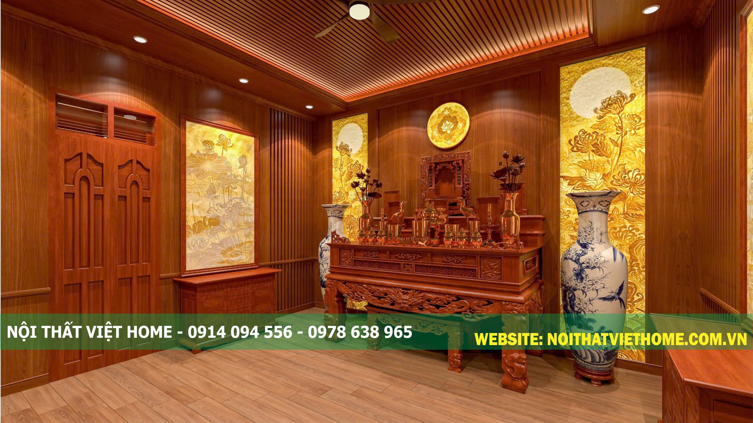 Thiết kế và thi công phòng thờ