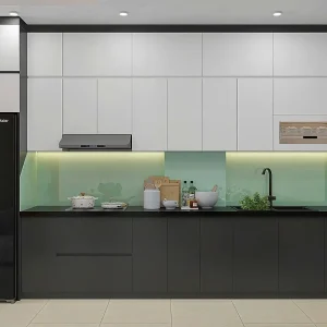 Tủ bếp gỗ công nghiệp VH48