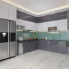 Tủ bếp gỗ công nghiệp phủ acrylic VH26
