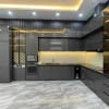 Tủ bếp gỗ công nghiệp phủ acrylic VH31