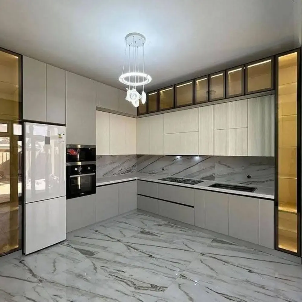 Tủ bếp gỗ công nghiệp VH39