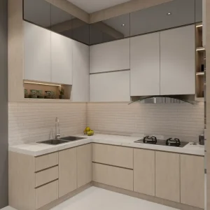 Tủ bếp gỗ công nghiệp VH52