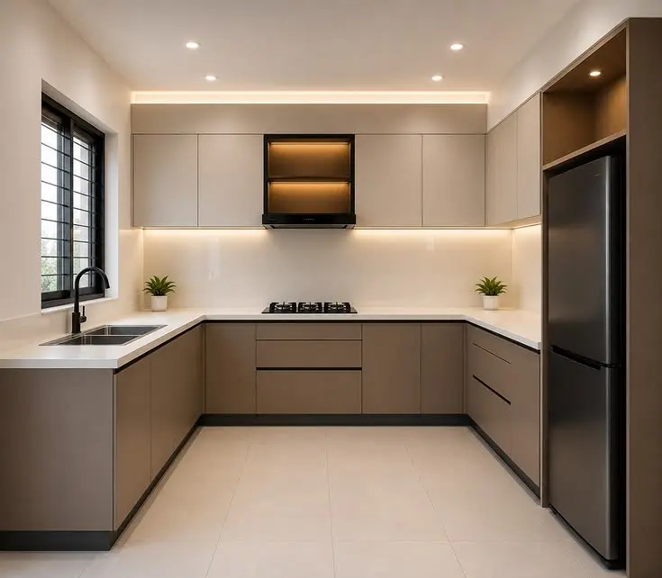 Tủ bếp gỗ công nghiệp VH41