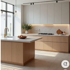 Tủ bếp gỗ công nghiệp VH54