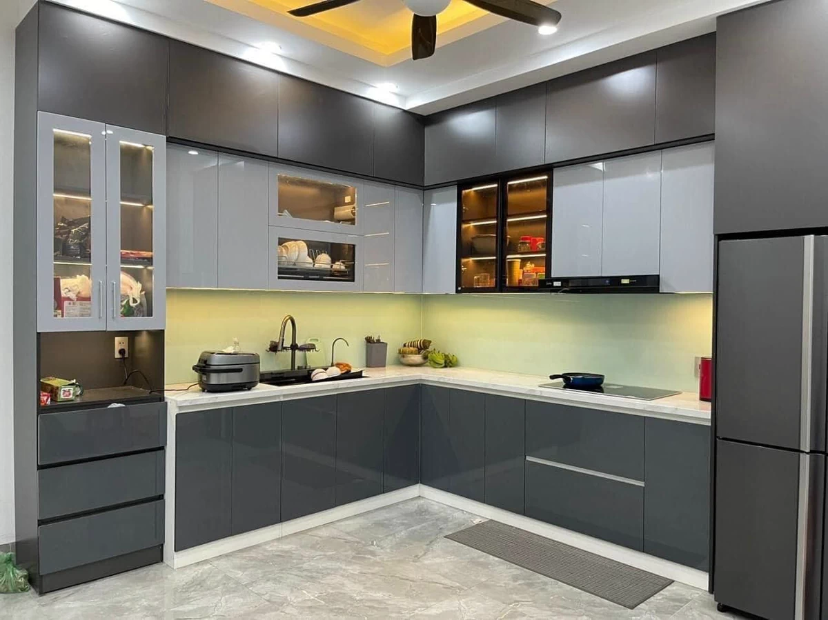 Tủ bếp acrylic VH