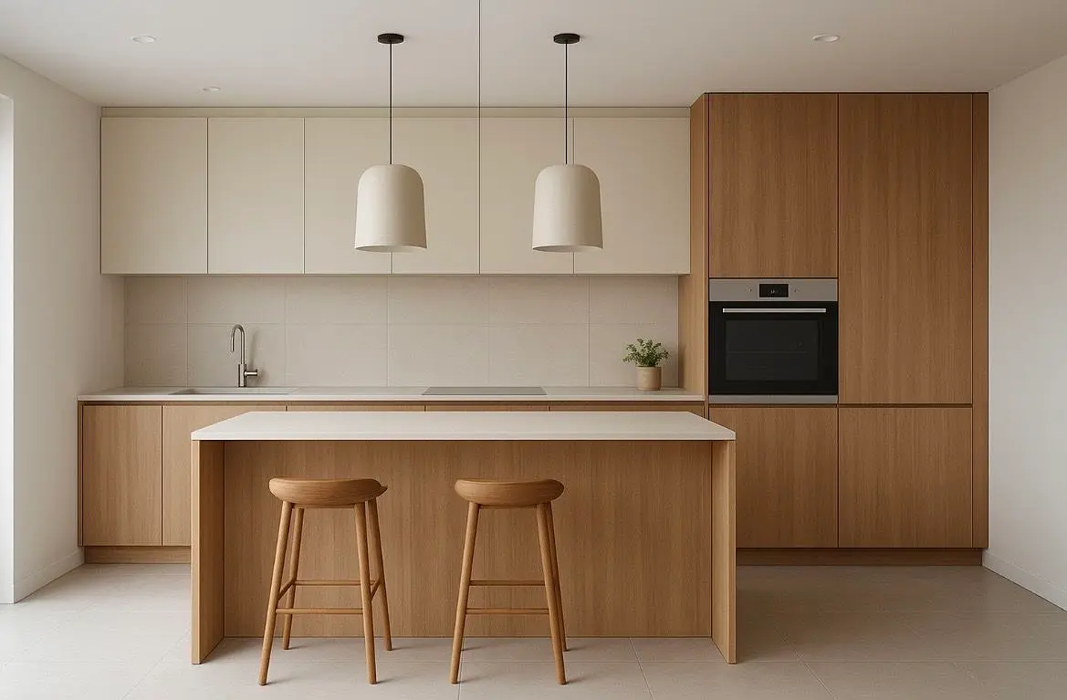 Tủ bếp gỗ công nghiệp VH55