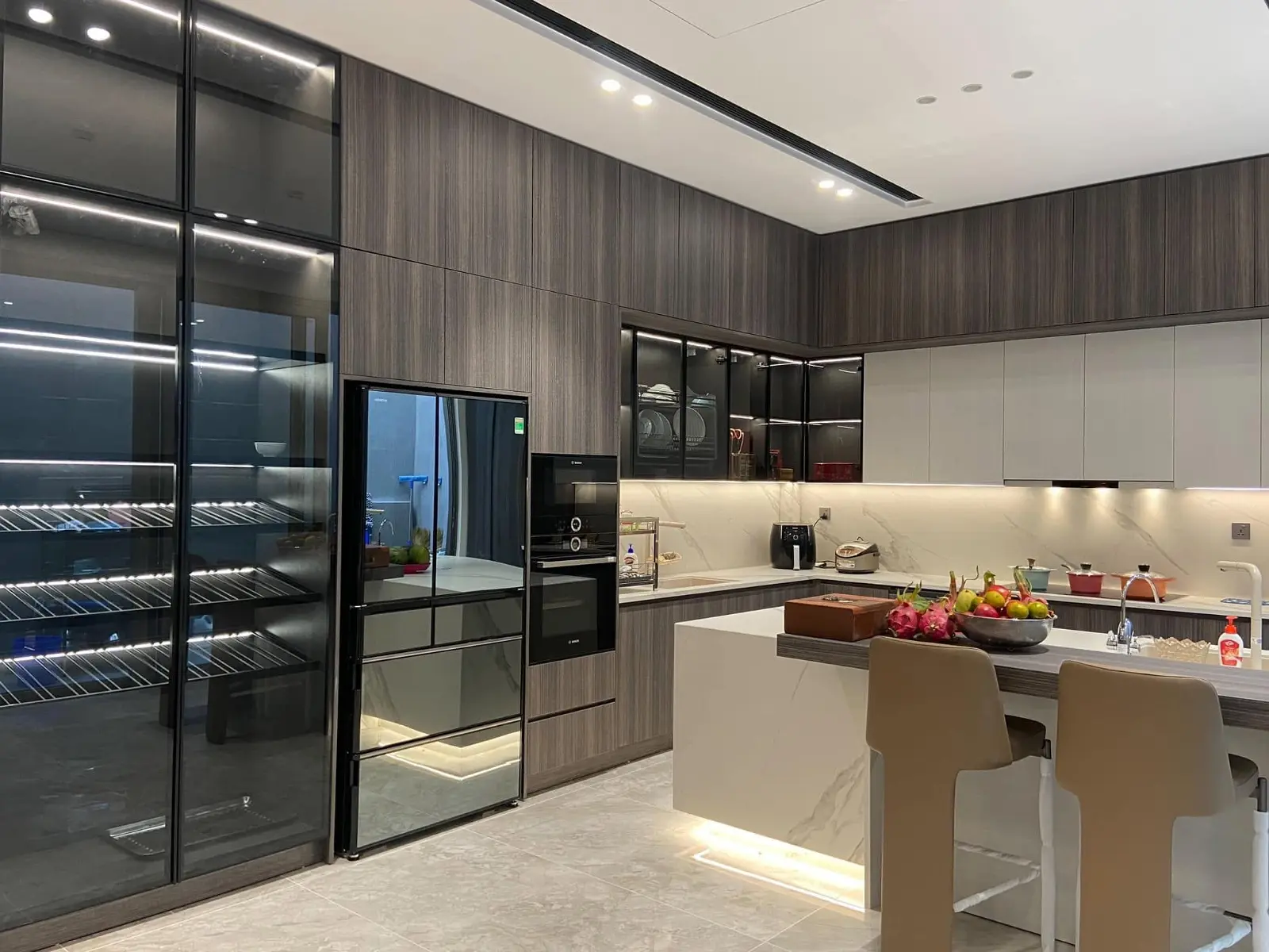 Tủ bếp gỗ công nghiệp VH60