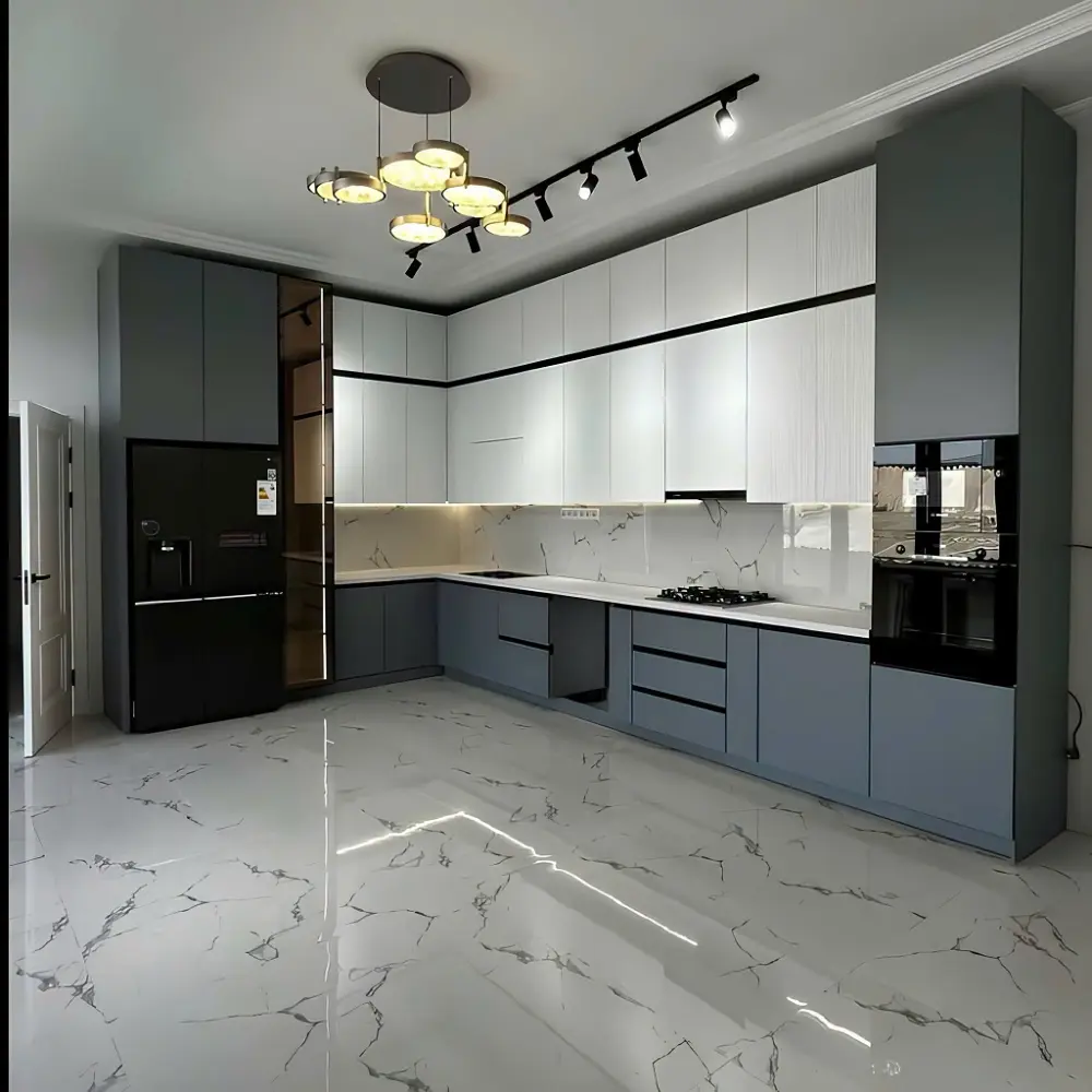 Tủ bếp gỗ công nghiệp VH63
