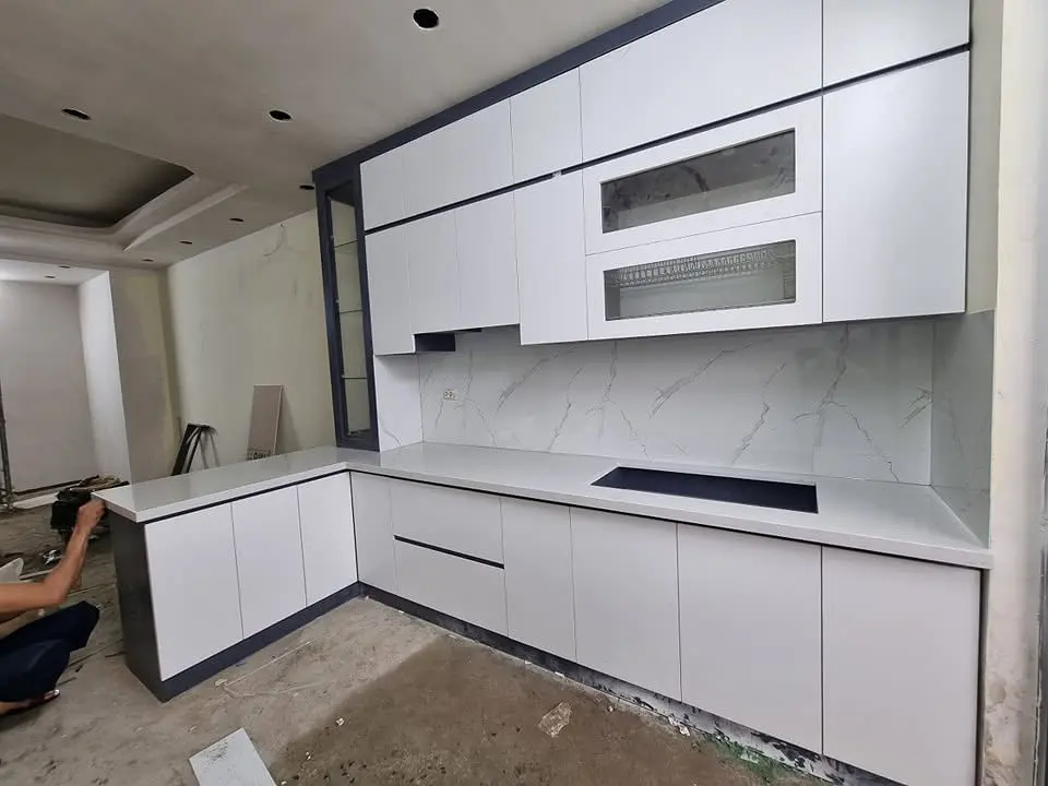 Tủ bếp gỗ công nghiệp VH59