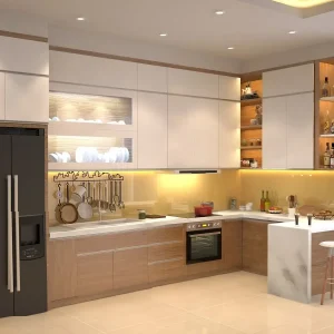 Tủ bếp gỗ công nghiệp VH61