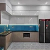Tủ bếp gỗ công nghiệp phủ Acrylic VH50