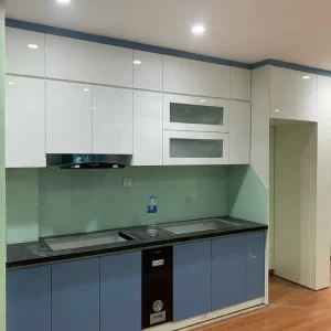 Tủ bếp gỗ công nghiệp cánh acrylic VH31