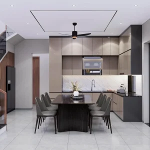 Tủ bếp gỗ công nghiệp VH66