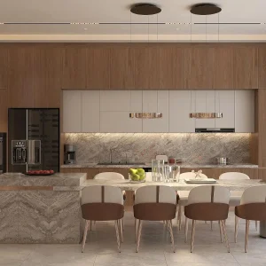 Tủ bếp gỗ công nghiệp VH68