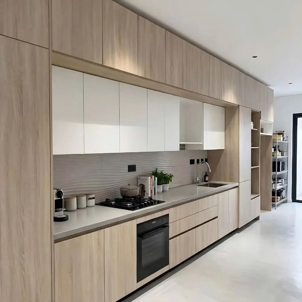 Tủ bếp gỗ công nghiệp VH65