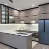 Tủ bếp gỗ công nghiệp cánh acrylic VH36