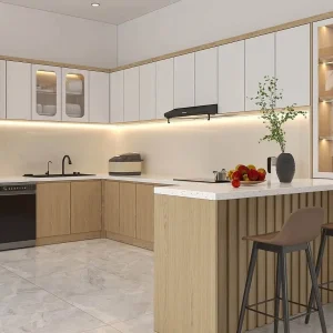 Tủ bếp gỗ công nghiệp VH72