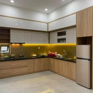 Tủ bếp gỗ công nghiệp VH73