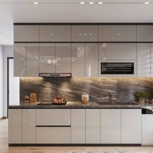 Tủ bếp gỗ công nghiệp acrylic VH15