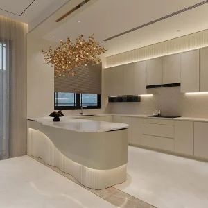 Tủ bếp gỗ công nghiệp VH64