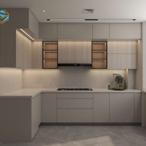 Tủ bếp gỗ công nghiệp VH30