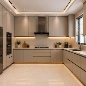 Tủ bếp gỗ công nghiệp VH32