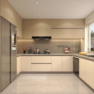 Tủ bếp gỗ công nghiệp VH33