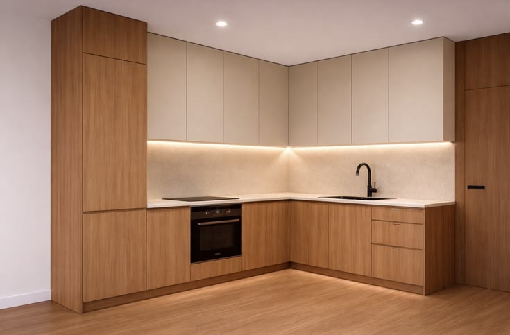 Tủ bếp gỗ công nghiệp VH37