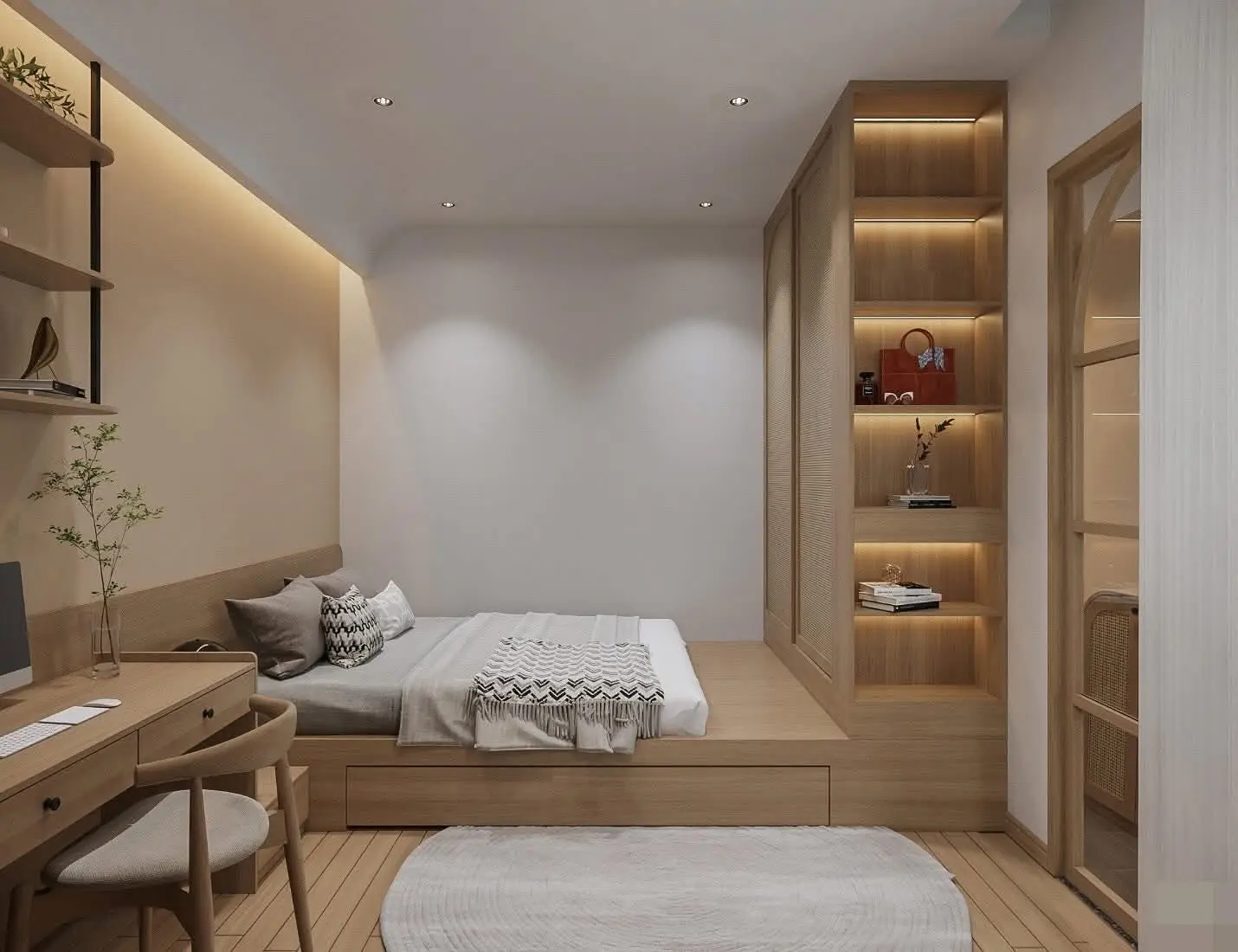 Tủ quần áo liền giường VH01