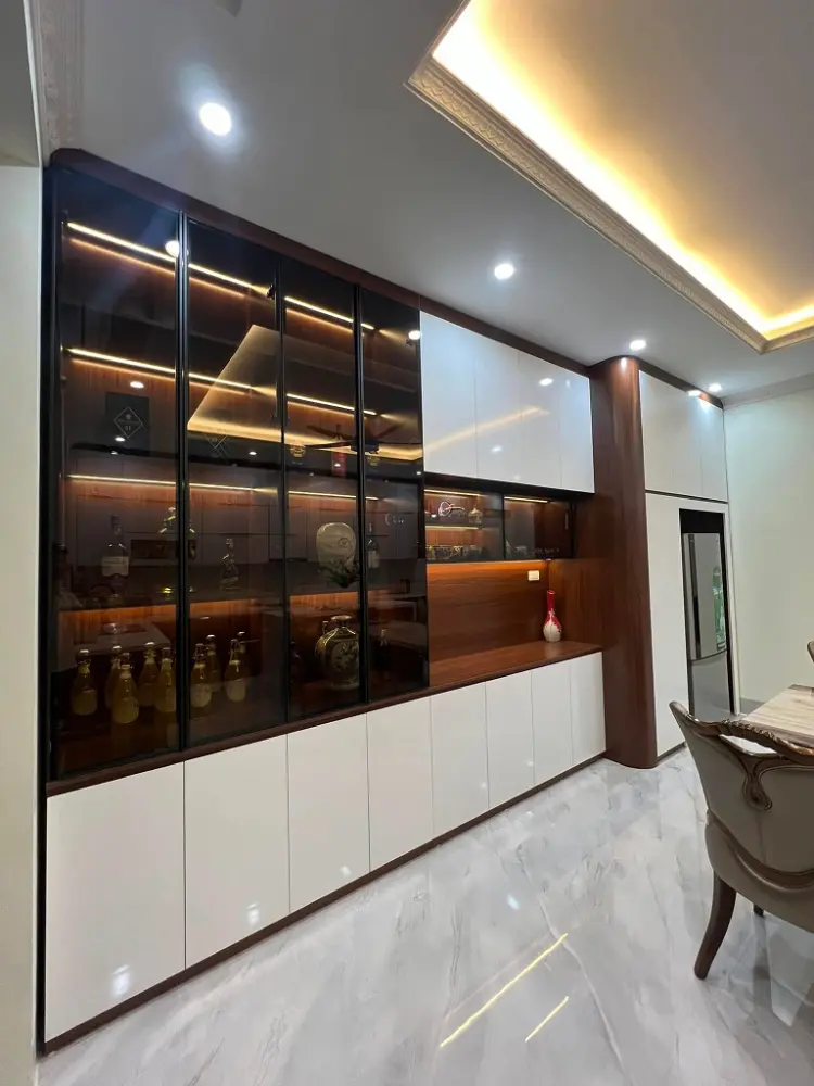 Tủ rượu trang trí phòng khách VH10