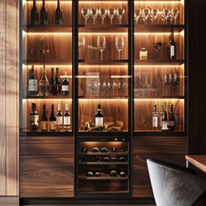 Tủ rượu trang trí phòng khách VH02