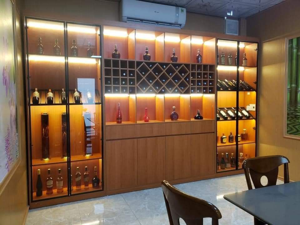 Tủ rượu trang trí phòng khách VH04