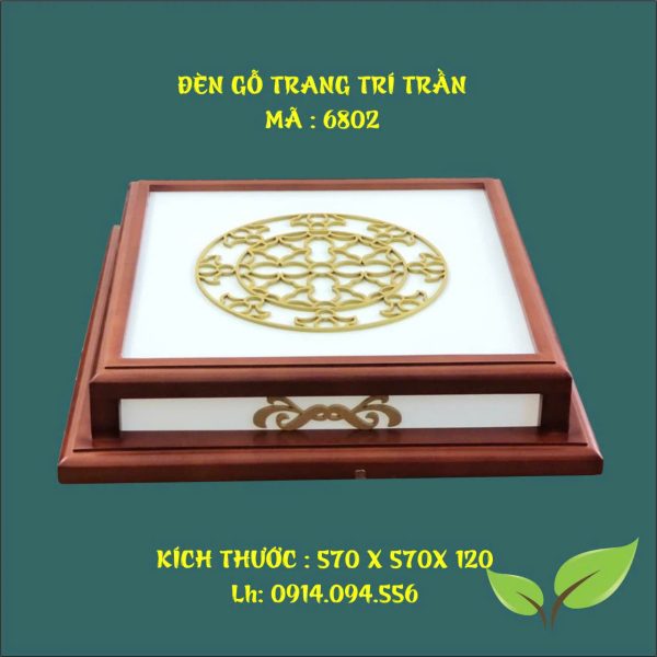 Đèn trần gỗ