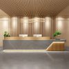 Vách lễ tân văn phòng Vh02