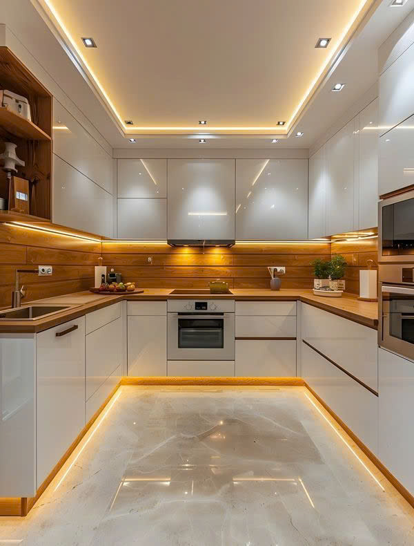Tủ bếp gỗ công nghiệp VH 03
