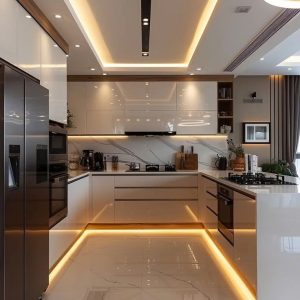 Tủ bếp gỗ công nghiệp VH06