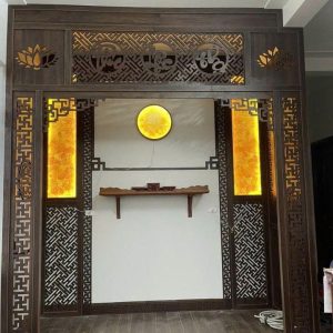 Vách ngăn cnc bàn thờ