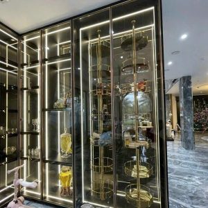 Tủ rượu trang trí phòng khách